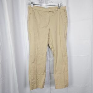 NWT Coldwater Creek Womens Petite 10 32x28 Beige Aspenwood Fit Bootcut Leg Pants